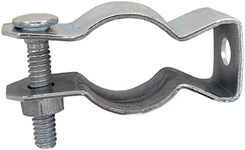 (50 Pack) Airmont Products AP-10601, EMT or Rigid Conduit Hanger, 1/2 Inch Trade Size, Galvanized Steel, Safely Secure Conduits to any Surface, Zinc Plated Metal, Nuts and Bolts Included