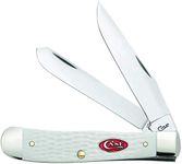 Case WR XX Pocket Knife Sparxx White Jigged Synthetic Trapper Item #60182 - (6254 SS) - Length Closed: 4 1/8 Inches