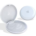 ARGOMAX Aligner and Retainer Case - 2 Piece Mouth Guards Travel Cases, Braces Box, Orthodontic Box - White.