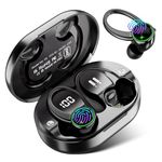 EDYELL V5 True Wireless Earbud, Bluetooth 5.3 TWS 3D Stereo with Earhook, 48H Playtime, Touch Control, Earbuds with Dual-LED Display