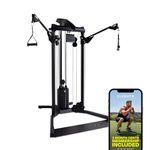 Centr 1 Home Gym Functional Trainer - Compact Cable Machine with 160 lb Weight Stack for Strength Training - 33 Adjustable Pulley Positions & 165 Exercise Options - Full Body Workout Equipment