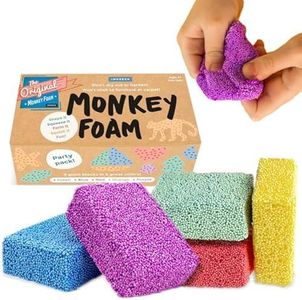 Impresa Monkey Foam from The Original Monkey Noodle 5 Giant Blocks, Squishy Sensory Toys for Kids with Unique Needs Fosters Creativity, Fun Play Foam, Great for Classrooms, Home, & Playtime Ages 3+