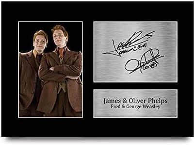 HWC Trading Foto A4 de James & Oliver Phelps Harry Potter Fred & George Weasley con autógrafo firmado para los fans de la película