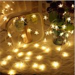 Quace 20 Stars Fairy String Light for Indoor Outdoor Decoration (Small Star)(Pack of 1, Plastic, Led, Battery Powered)