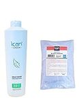 ICAN LONDON PROFESSIONAL CREAM PEROXIDE 30 VOL 9% 1000 ML + DUST FREE BLUE POWDER BLEACH 500 G SET