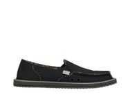 Sanuk Women's Donna Hemp Slip-On Shoe, Black, 8 M US