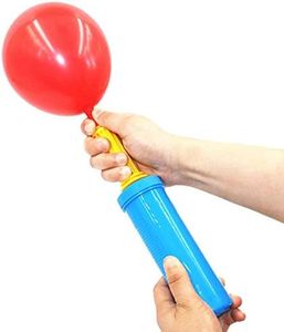 Portable Hand Held Round Nozzle Pump for Quickly Filling Inflatables, Balloons, Toys, Hand Pump - Double Action Air Pumps Balloons, Exercise Balls, Yoga Balls, Pool Floats