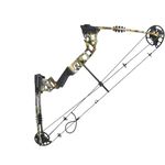 Topbows Compound Bow 20-70lbs 24"-30" Let-Off 80% Archery Hunting Equipment Max Speed 320fps Right and Left Hand Self-Assembly (Camo, Right Hand)
