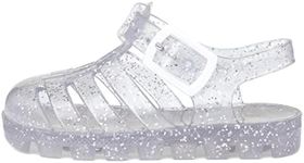 Walkright Weymouth Kids Clear Glitter Jelly Sandal - Size 8 Child UK - Multicolour