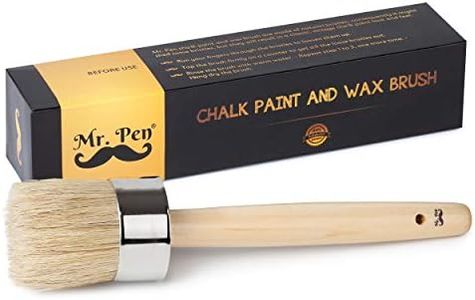 Mr. Pen Chalk & Wax Paint Brush, 2 Inch Round, Furniture Chalk Paint Brushes