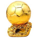 PIGMANA 2022 Worlds Cup Football Trophies, Golden Ballon Football Trophy,Soccer Champions League Trophy, Golden Ball Soccer Trophy, Best Player Awards Memorial Gifts, 21cm