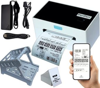 PeriPeri S1 4x6 USB+BT Direct Thermal Label, Barcode Printer with Stand Support All Label Sizes, Copatible with Mobile & Computer 161mm/s Printing Speed (1Year Warranty)