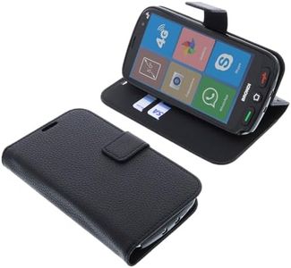 foto-kontor Custodia a Libro Compatibile con Brondi Amico Smartphone XS Nero Cover di Colore Nero