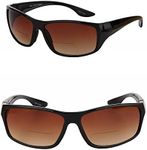 "The Driver" 2 Pair of Bifocal Sunglasses Featuring High Definition Driving Lenses for Men and Women - Black/Black - 2.00