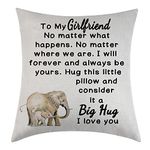 Girlfriend Pillow Case Romantic Gift for Her I Love You Gifts for Her Long Distance Relationship Cushion Cover Birthday Gifts for Girlfriend (Girlfriend)