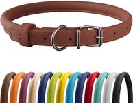 CollarDirect Rolled Leather Dog Col