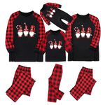 Gelb&Schwarz Christmas Pajamas for Family Baby,Kids Christmas Pjs Cotton Sleepwear Sets for Women Silk Nightwear for Women Uk Womens Lounge Wear Sets Couples Kids Baby Adult Dogs