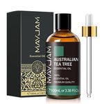 MAYJAM Australian Tea Tree Essential Oil 100ml, Premium Essential Oils for Aromatherapy, Diffuser, Soap Making, Candle Making, Large Bottle Australian Tea Tree Oil with Gift Box(3.38fl.oz)