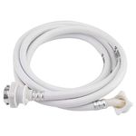 Washing Machine Water Inlet Hose, PVC Washing Machine Water Inlet Hose Washer Pipe Tube Connector White Color Long Length (2m)