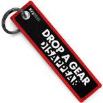 KEYTAILS Keychains, Premium Quality Key Tag for Motorcycle, Car, Scooter, ATV, UTV [Drop A Gear & Disappear]