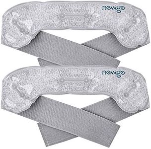 NEWGO Ice Pack for Head, 2 Pack Migraine Headband with Gel Bead & Soft Plush Backing, Hot or Cold Therapy Ice Wrap for Headaches, Sinus Pain Relief