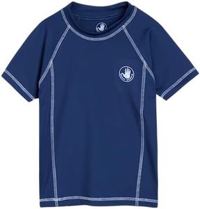 Body Glove Boys' Swim Shirt - UPF 50+ Quick Dry Fabric Rash Guard - Swimwear for Boys (Sizes: 5-14), Size 7, Navy