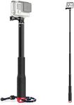 TEKCAM Adjustable 11.8-37" Aluminium Telescopic Handheld Monopod Pole Compatible with Gopro Hero 13 12 11 10 9 8 AKASO EK7000/Brave 7 WOLFANG Surfola Apexcam 4k Action Camera Selfie Stick Pole