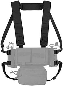 KRYDEX Fat Strap shoulder harness and Back Strap for MK3 MK4 Chest Rig (Black)