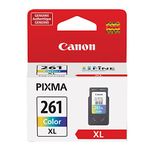 Genuine Canon CL-261XL Colour Ink Cartridge Ink