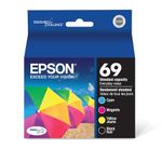 Epson T069120-BCS 69, Black and Colour Ink Cartridges, C/M/Y/K 4-Pack