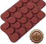 Marijuana Leaf Embossed Silicone Chocolate Candy Mold Ice Cube Trays 2 Pack