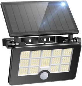 Solar Flood Lights Outdoor 5000Lm, 232 LED Solar Motion Sensor Light Waterproof IP67, Dusk to Dawn Solar Powered Security Lights, Adjustable 4 Mode Wall Lights for Outside Patio, Yard, Garage, Porch