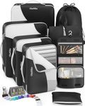 8 Set Packing Cubes for Travel, Gif