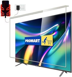 PROMART 55 Inch LED TV Screen Protector Glass | 4K Smart TV Guard | Non Breakable Tempered Fiber Glass Guard | 100% Crystal Clear Transparent