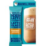 Maxwell House Caramel Iced Latte with Foam Drink Mix, 165 g 6 Packets