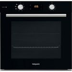 Hotpoint Fan Assisted Electric Single Oven with Gentle Steam - Black