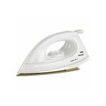 Bajaj DX-7 1000 Watts Dry Iron | Advance Soleplate And Anti-Bacterial German Coating Technology | Light Weight Iron | Thermal Safety Fuse | 360 Degree Swivel Cord | 2-Yrs Warranty 【White】