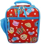 Cocomelon Boys Girls Soft Insulated School Lunch Box (One Size, Red)