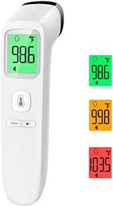 No-Touch Thermometer for Adults and Kids, Accurate Digital Baby Thermometer, FSA HSA Eligible, Fever Alarm & Silent Mode, 2 in 1 Forehead & Object Thermometer