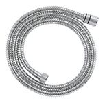 GROHE VitalioFlex Metal Long-Life TwistStop - Shower Hose 1.5 m (Tensile Strength 50 kg, Pressure Resistance Up to 16 Bar, Heat Resistance 75°C, Universal Connection G 1/2" x 1/2"), Chrome, 22101000