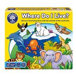 Orchard Toys Where Do I Live , Fun and Educational Matching and Memory Game, Double-Sided Boards include animal and habitat facts, Ages 3-6