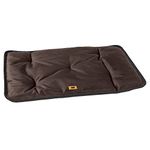 Ferplast Dog Mat - Dog Bed Medium Washable - Dog Mattress - Waterproof & Scratchproof - Mat For Cars, Dog Houses, Kennels and Dog Baskets - Soft Dog Bed - Jolly - 83 x 50 CM, M, BROWN