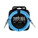 Ernie ball 6412 FLEX Straight to Straight Instrument Cable 10 ft. Blue