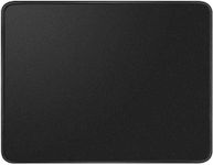 Mouse Pad, Amazer-T Gaming Mouse Mat Medium-Size (300 by 250mm) with Smooth Surface, Non-Slip Rubber Base, and Anti-Fraying Stitched Edges, Black