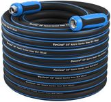 Fevone Garden Hose 80 ft x 5/8 ", Heavy Duty Water Hose with Rotatable Grip Handle, Easy to Connect, Fits Hoses/Pipes of All Replacement/Replaceable Parts, Solid Aluminum Fittings - Zero Leak