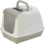 Moderna Flip Cat Hooded Litter Pan, Grey