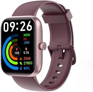 Smart Watch for Men Women with Bluetooth Call, Alexa Built-in, Heart Rate & Sleep Monitor, 1.83" DIY Dial Fitness Watch with 100+ Sport Modes, IP68 Waterproof, Compatible with Android iOS