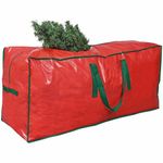 Christmas Tree Bag 7.5 ft Waterproof Moving Bags Christmas Tree Storage Bag Fits Up to 7.5 ft Holiday Xmas Disassembled Trees with Durable Handles & Dual Zipper Christmas Tree Bags for Storage