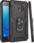 SmartLike Armor Dual Layer Tough Rugged Shockproof Hybrid Warrior Case Back Cover with Kickstand for Samsung Galaxy Grand Prime Pro