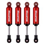 INJORA RC Shock Absorber RC Damper Set for 1/10 RC Truck Crawler Axial SCX10 90046 TRX-4 MST Redcat (Red 120mm)